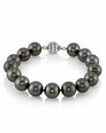 10-11mm Tahiti-Südsee-Perlenarmband - AAA-Qualität