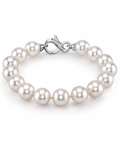 10–10,5 mm Akoya-Perlenarmband in Weiß - AAA-Qualität
