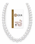 11-13 mm weiße Südsee-Rundperlenkette AAAA-Qualität - GIA-zertifiziert