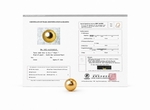 17mm goldene Südsee-Einzelperle - PSL-zertifiziert