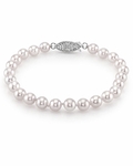 6,0–6,5 mm Akoya Weißes Perlenarmband