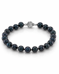 7.0-7.5mm Schwarzes Akoya-Perlenarmband