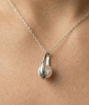 ~14K Gold Akoya Pearl Regina Pendant - Secondary Image~