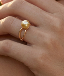 Lana-Ring mit goldener Südseeperle - Zusatzbild