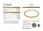 10-12mm Goldene Südsee-Rundperlenkette AAAA-Qualität - GIA-zertifiziert - Zweites Bild