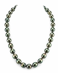 9-11mm Pfauenfarbene Tahiti Südsee Barock-Perlenkette