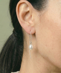 ~White Freshwater Pearl Bonnie Earrings - Secondary Image~