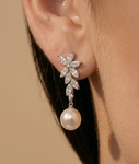 ~White Freshwater Pearl Legacy Earrings - Secondary Image~