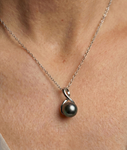 ~Tahitian South Sea Pearl Infinity Pendant - Secondary Image~