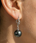 Aria-Ohrringe mit Tahiti-Südseeperlen und Diamanten - Zusatzbild