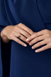 14K-Goldring Felice mit tahitischer Südseeperle - Sekundäres Bild