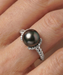 Tahiti-Südseeperle & Diamant Jackie-Ring - Zusatzbild
