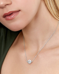Akoya Solitaire Pearl & Gold Pendant - Model Image