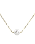 Akoya Solitaire Pearl & Gold Pendant
