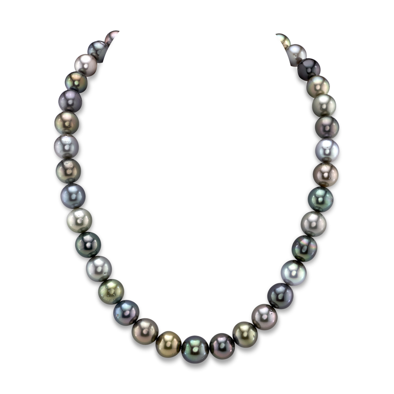 10-12mm Tahitian South Sea Pearl Multicolor Necklace