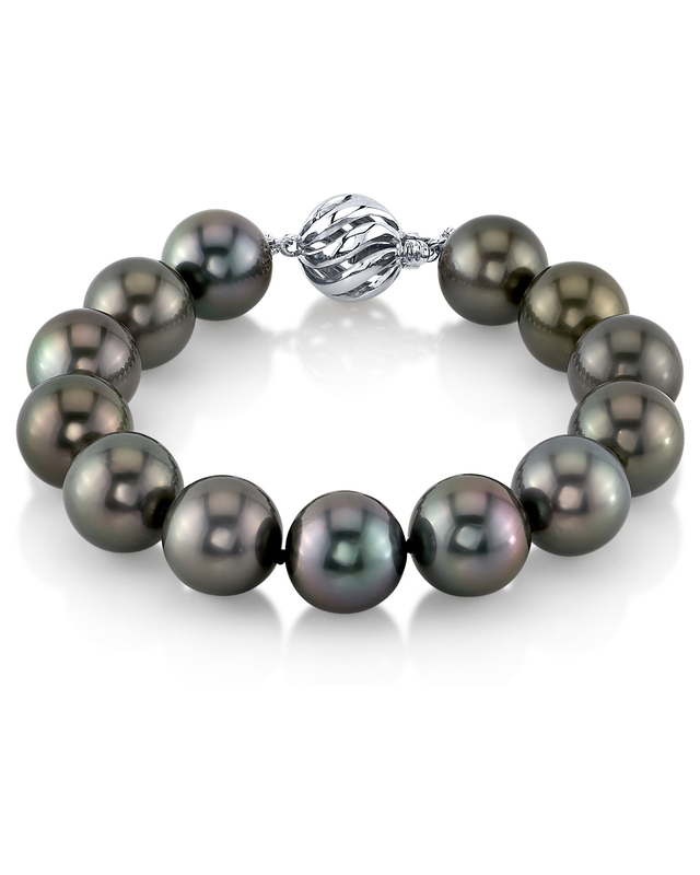 Armband mit 11-12mm tahitianischen Südsee-Perlen