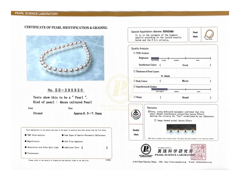 Dreireihiges Hanadama Akoya Perlenarmband – Drittes Bild