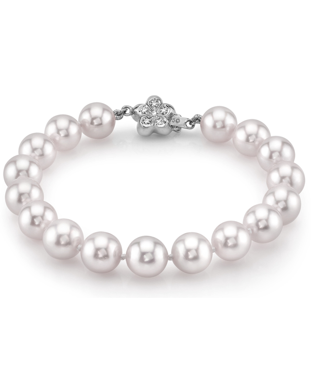 8.5-9.0mm Akoya White Pearl Bracelet