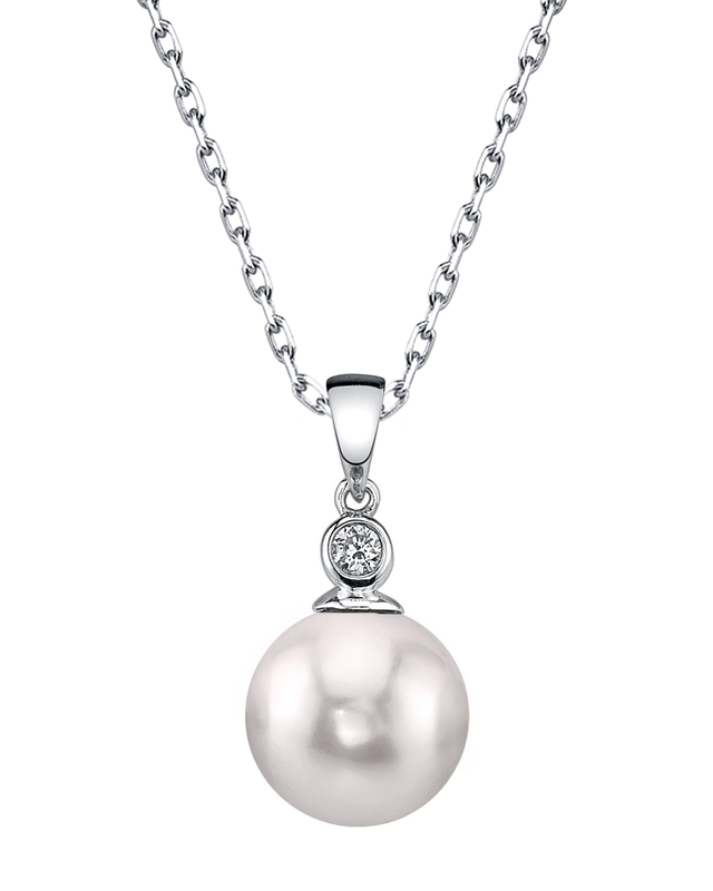 Anhänger „Michelle“ mit Akoya-Perle und Diamant