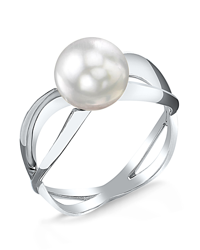Weiße Südseeperle Lana Ring