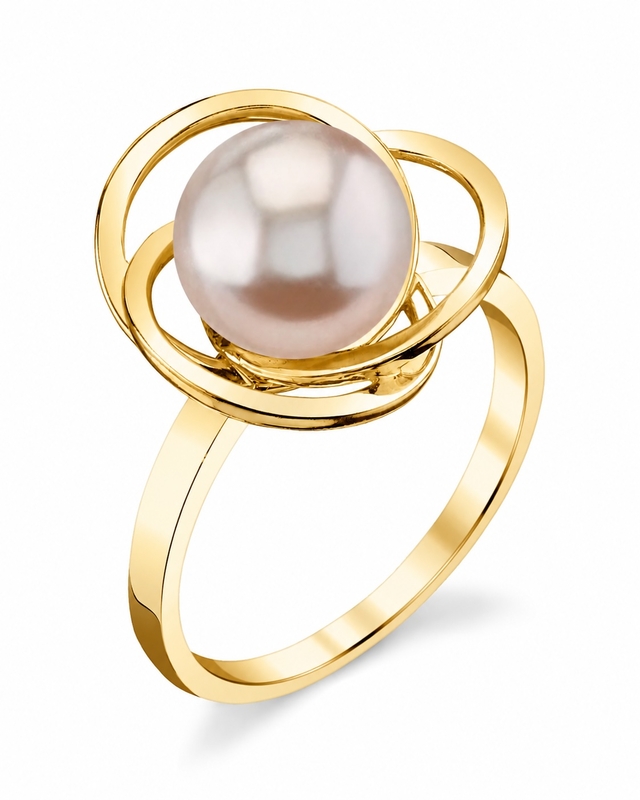 Lexi Ring mit rosa Süßwasserperle