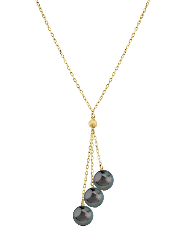 Tincup-Cluster-Anhänger aus 14 Karat Gold mit Tahitiperlen