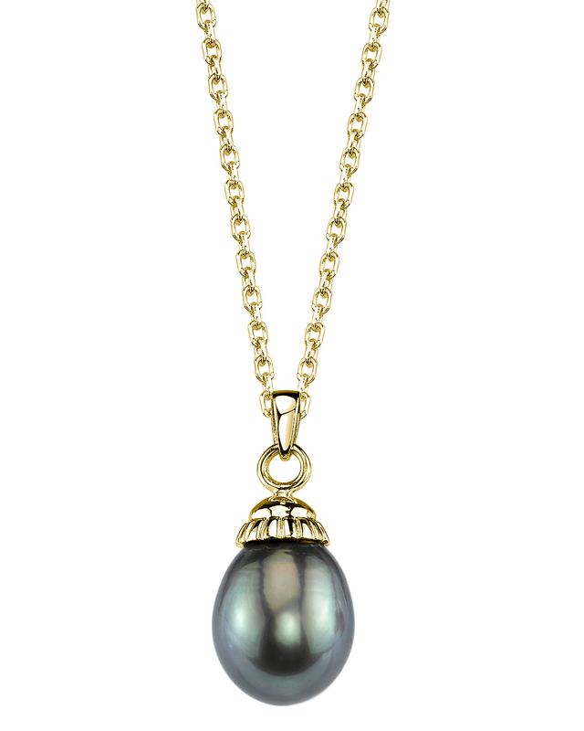 Anhänger Devon aus 14K Gold mit Tahiti-Südseeperle