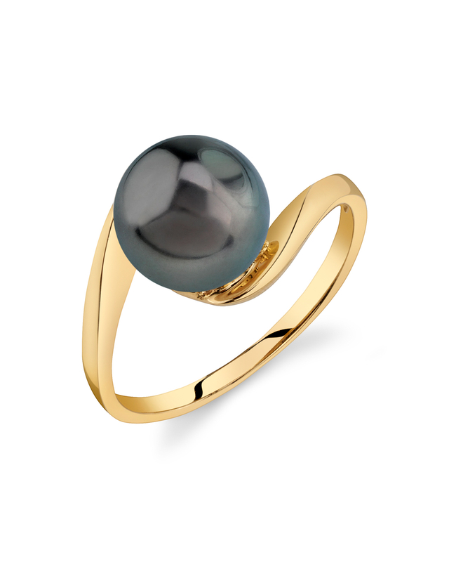 Felice-Ring mit Tahiti-Südseeperle aus 14 Karat Gold