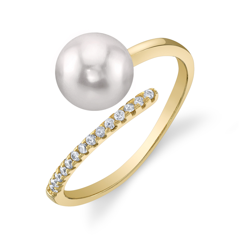 Akoya-Perle & Diamant Valentina Ring