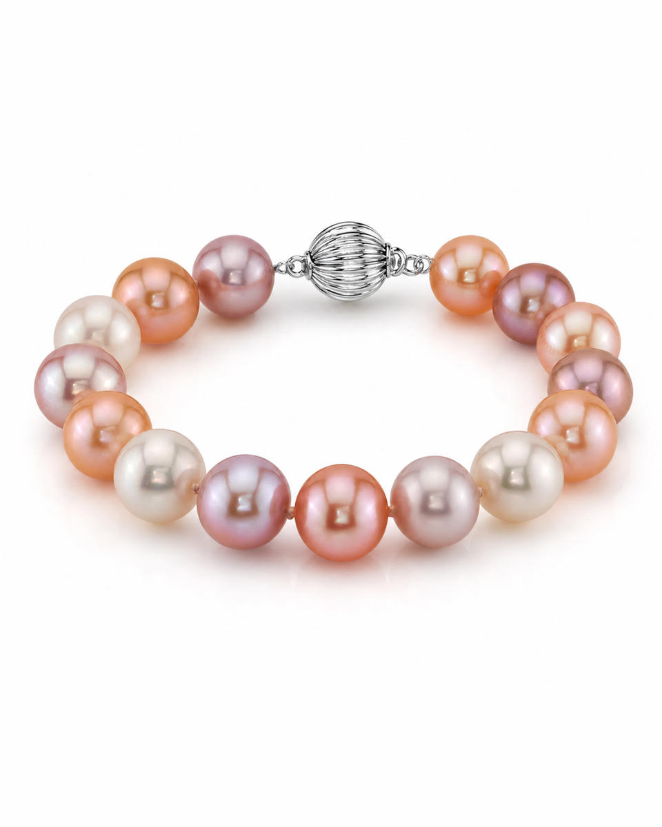 9.5-10.5mm Multicolor Süßwasser-Perlenarmband - AAAA-Qualität