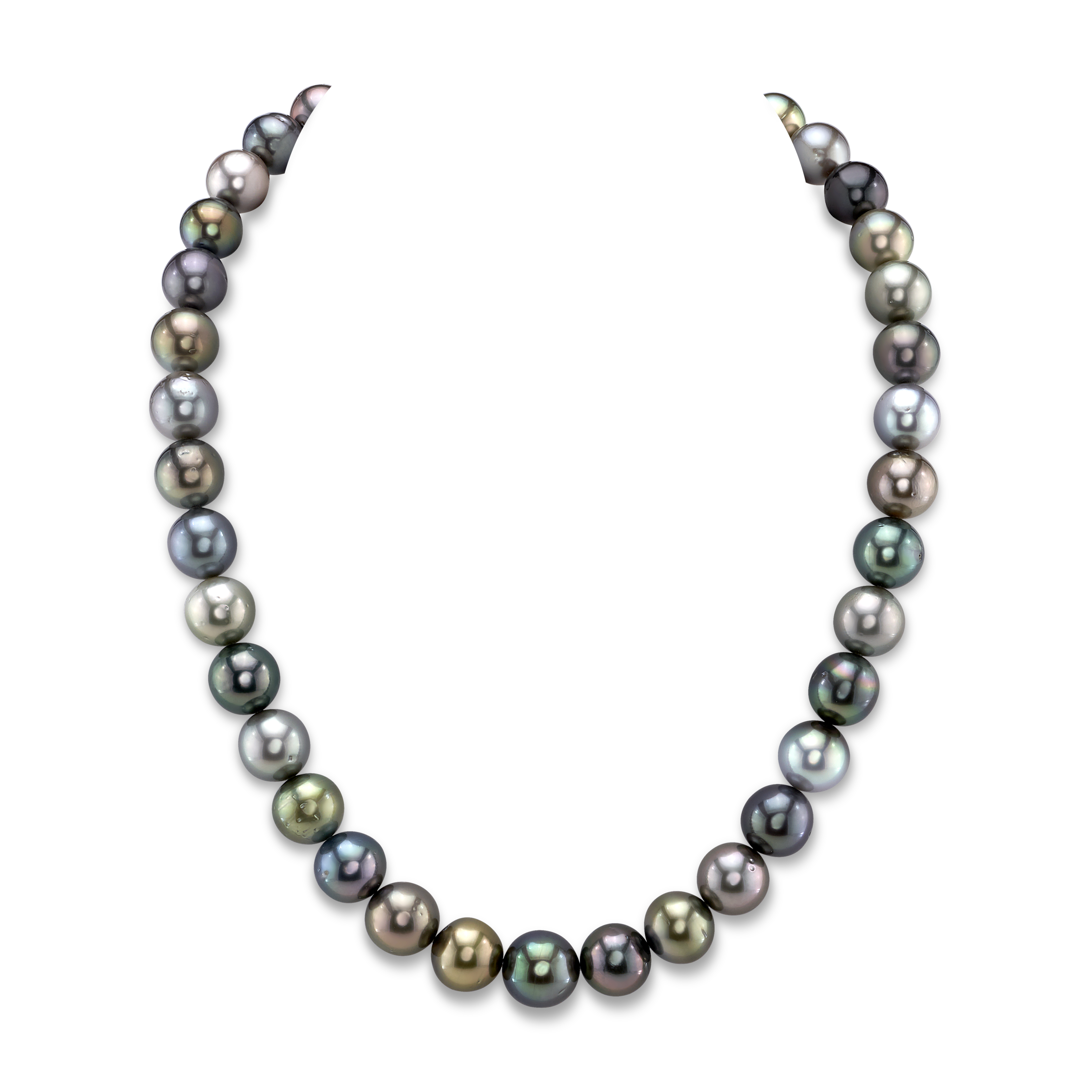 10-12mm Tahitian South Sea Pearl Multicolor Necklace