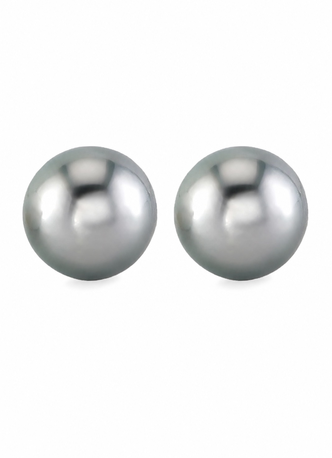 13mm Tahiti-Südsee-Perlen in Silber - loses Paar - PSL-zertifiziert