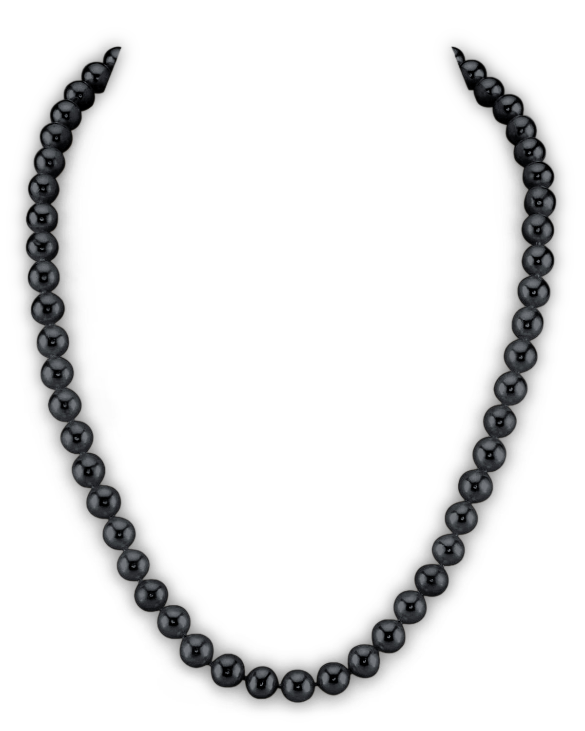 6.5-7.0mm Schwarze Süßwasser-Perlenkette - AAA-Qualität