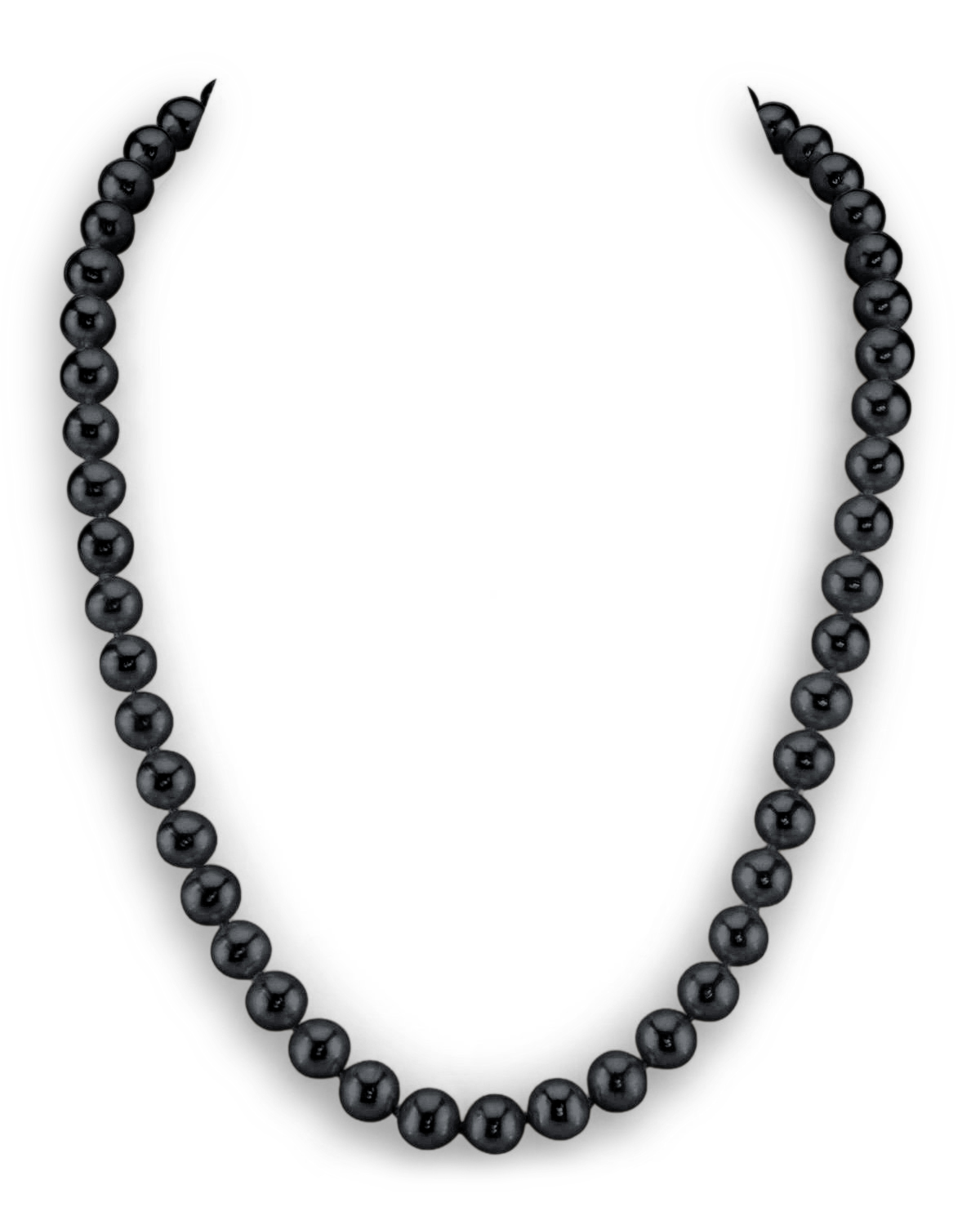 8.5-9.0mm Schwarze Süßwasserperlenkette - AAA-Qualität