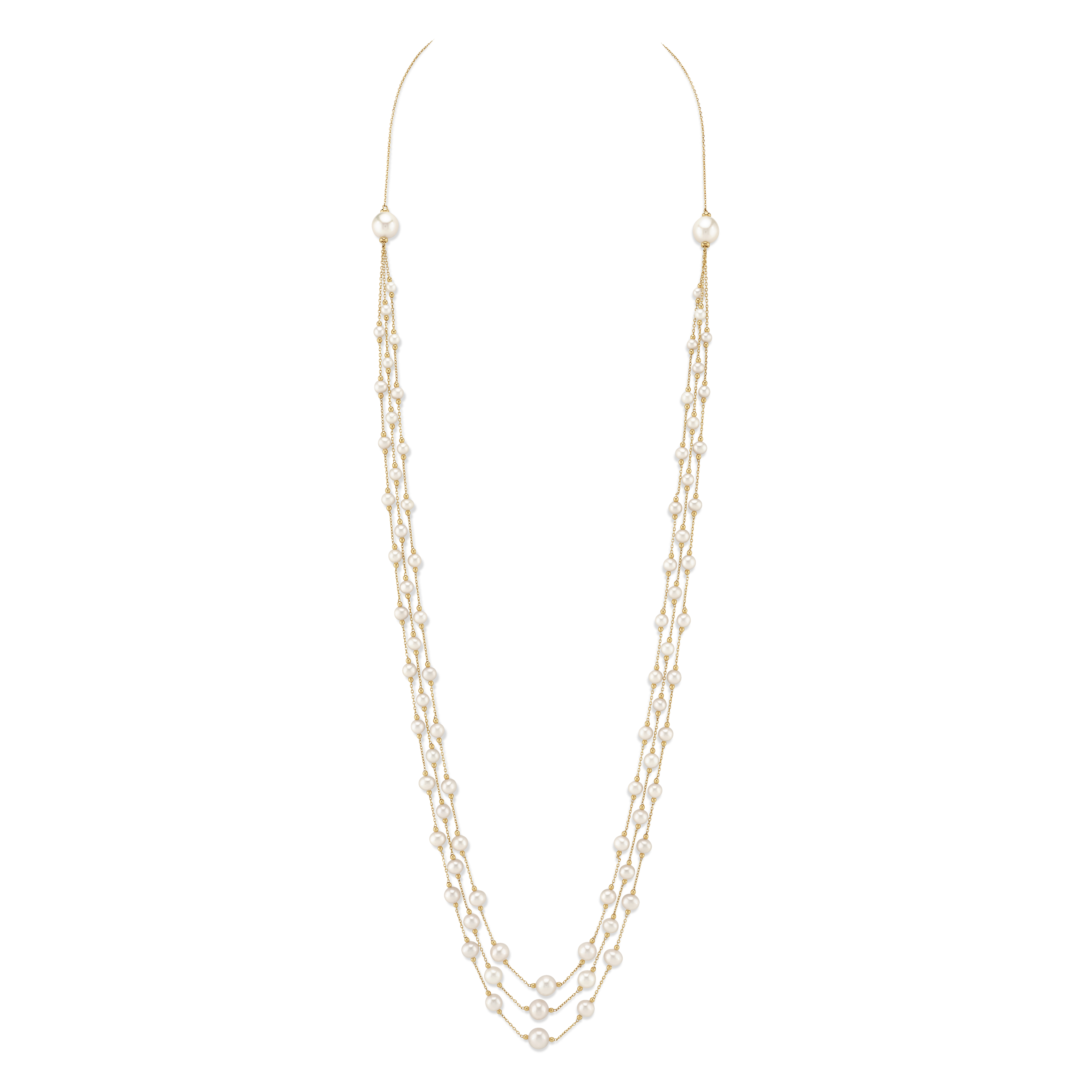Freshwater Pearl and Chain Penelope Necklace