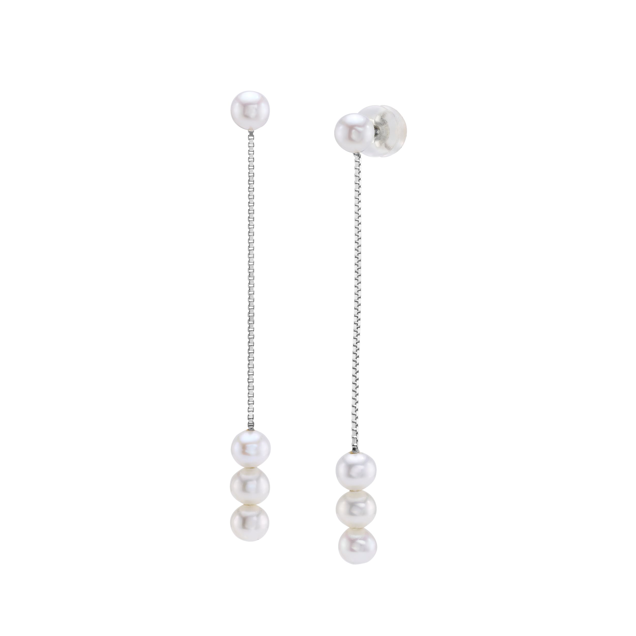 White Freshwater Pearl Bree Earrings
