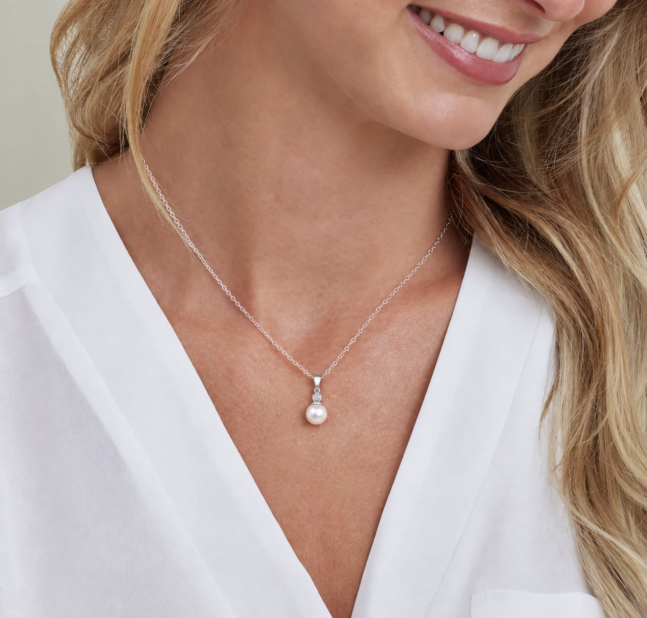 Akoya-Perlen- und Diamant-Anhänger „Michelle“ - Sekundärbild