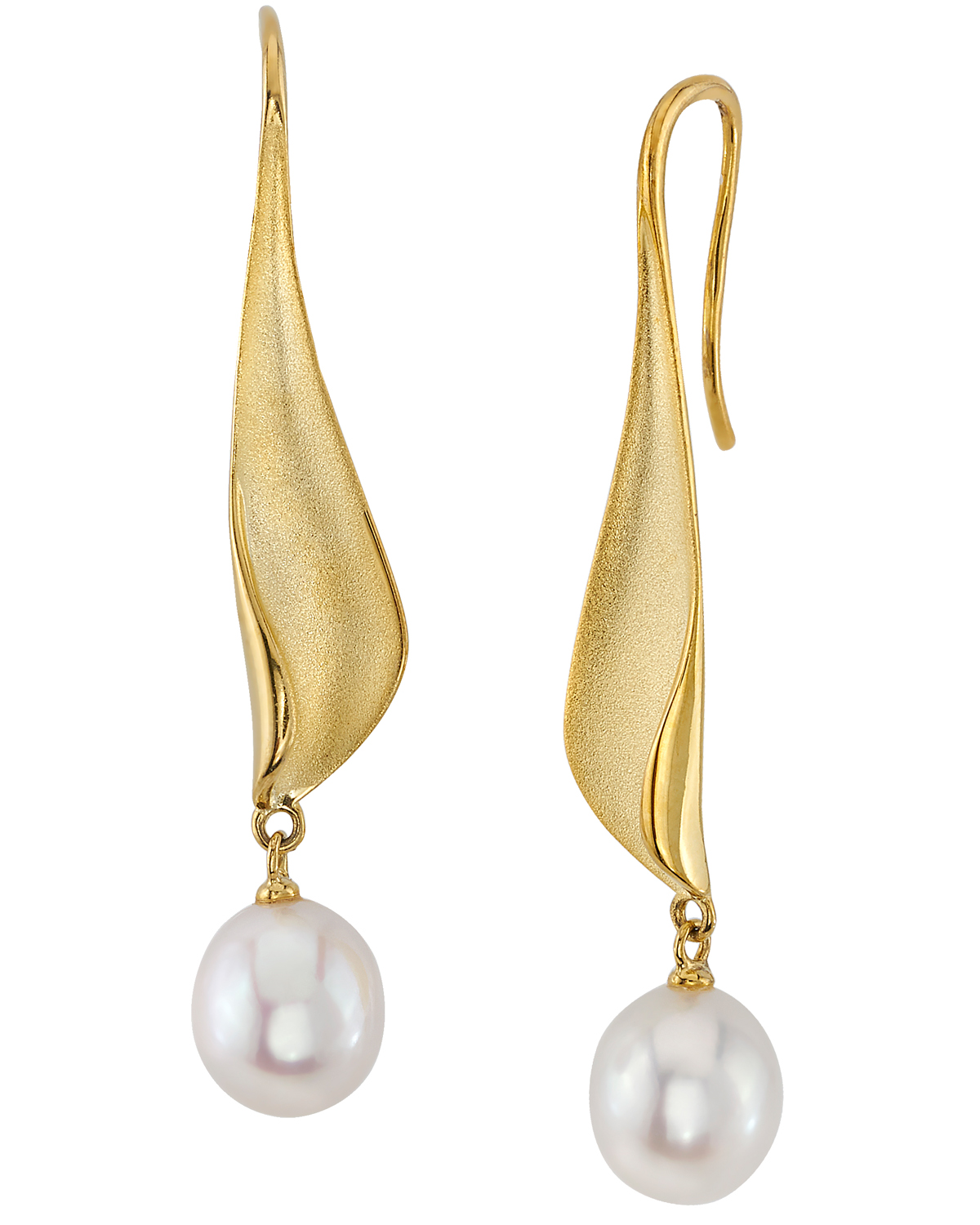White Freshwater Baroque Pearl Margiela Earrings