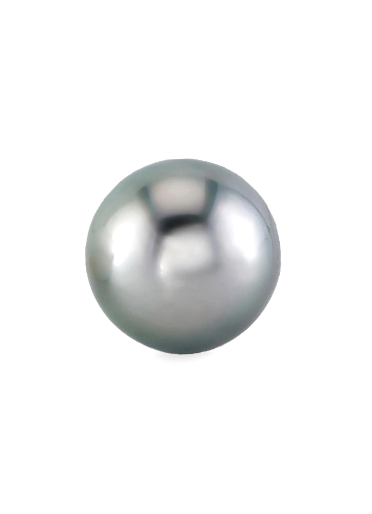 13.5mm Tahiti-Südseeperle in Silber - PSL-zertifiziert