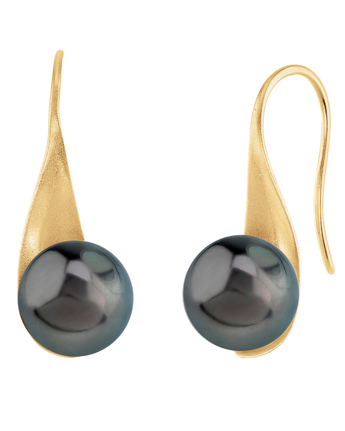 Gaby Ohrringe mit Tahiti-Südseeperlen aus 14K Gold
